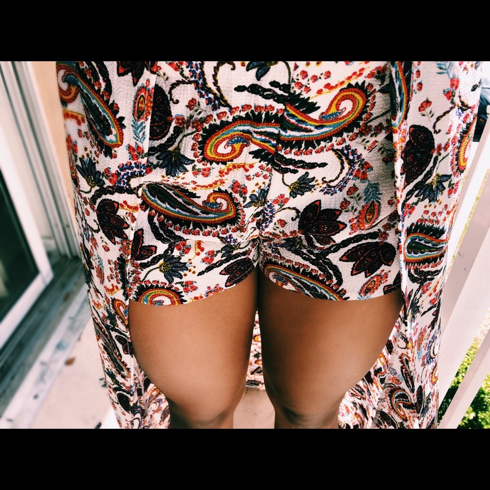 Beautiful layered short with a skirt.